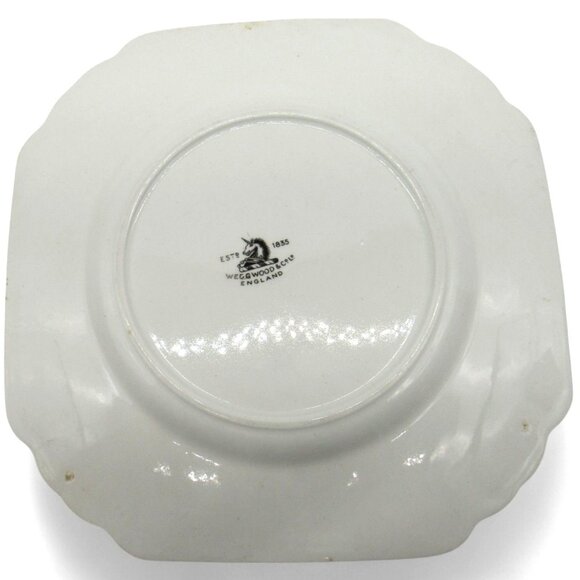 Vintage WEDGWOOD Hunting Scene Plate Blue with Rim And Gold Accents Vintage - Picture 4 of 10